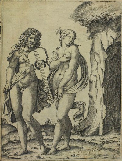 Orfeo y Eurídice de Marcantonio Raimondi